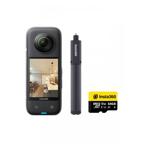 Insta360 X3 12 48MP IPX8 HDR 4K 60fps AI Vlog, 가상 투어 키트 360도 카메라 액션 카메라