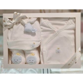 에뜨와 (푸름뱀띠)알비노배내저고리X비니모X양말세트 (07S117002S4)
