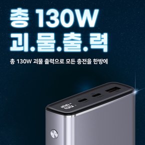 130W 초고속충전 20000mAh 잔량표시 보조배터리