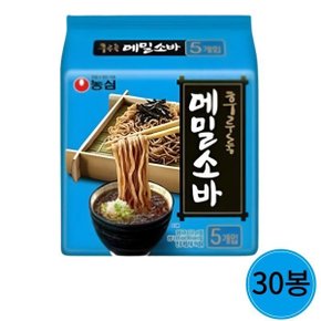 농심 메밀소바 127g 5봉 x 6개 (30개)