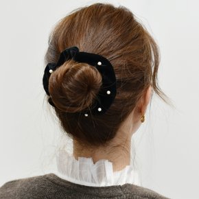 Pearly Velvet Scrunchie_Small 펄리 벨벳 스몰 스크런치