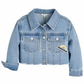 HC04 크롭컷팅데님자켓 아동 키즈 초등 여아 청 점퍼 간절기 봄 가을 크 (S31674866)