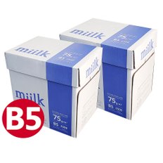 밀크 B5용지 B5 복사용지 75g 2500매 2BOX