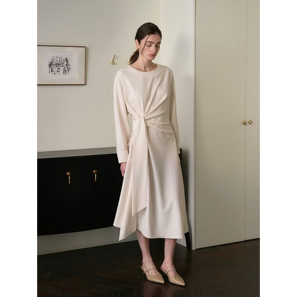 WRAP DRESS IVORY 랩 드레스 아이보리