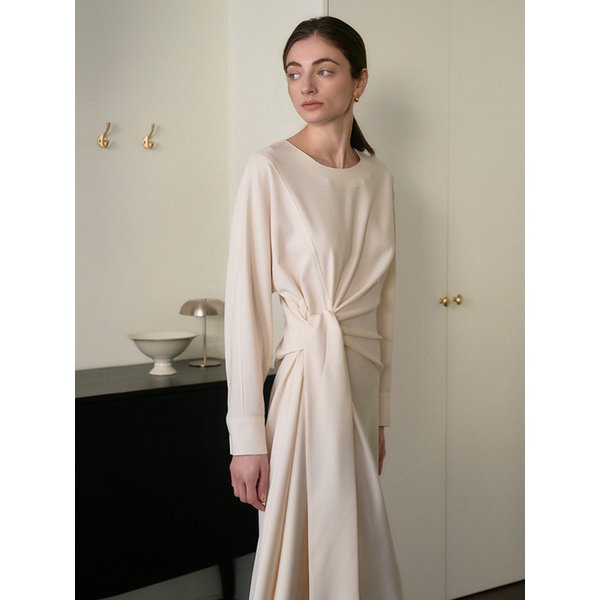 WRAP DRESS IVORY 랩 드레스 아이보리