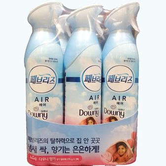  페브리즈 에어 공기 악취 탈취제 다우니향 275g 3입