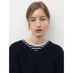 V-Neck Pullover_Navy