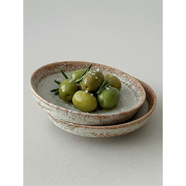 스톤오브제 라운드 소스접시 MADE IN JAPAN