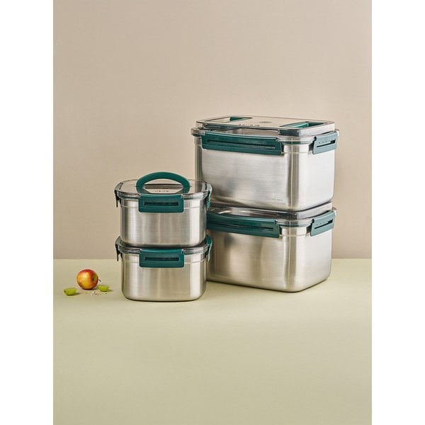 브리앙 스텐304 대용량 김치통 밀폐용기 김장패키지 풀세트(+진공판)