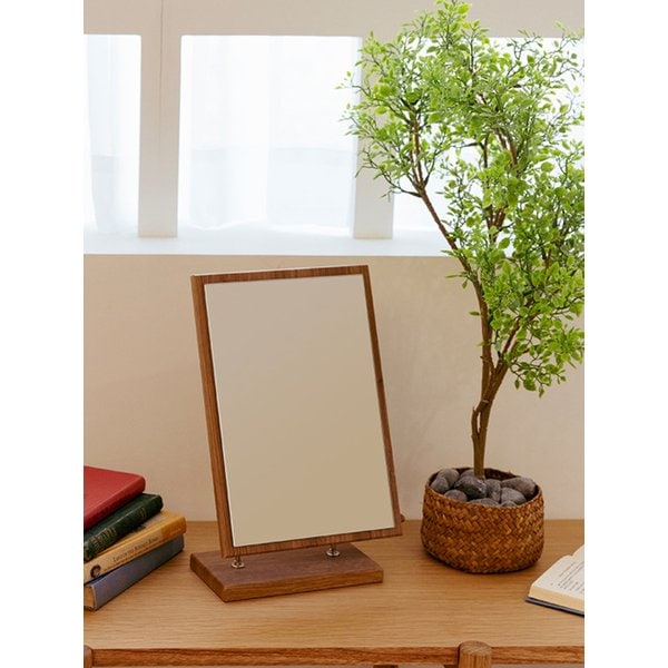 2단 조절 회전 거울 대 (오크)