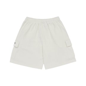 ESSENTIAL LOGO SEASON 2 CARGO SHORT PANTS CREAM 에센셜시즌2 숏팬츠 크림