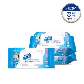 잘닦이는 세정티슈 80매x3팩