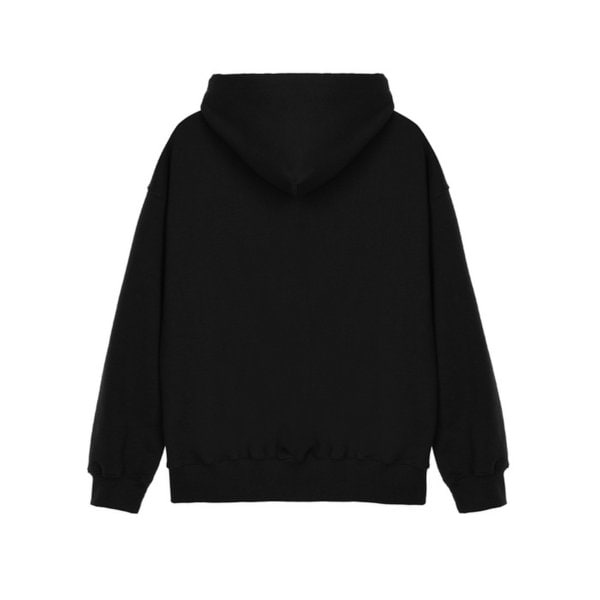 BUTTERFLY EMBROIDERY HOODIE_BLACK SILVER