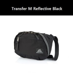 그레고리 크로스백 TRANSFER  M Reflective Black (08JL3008)