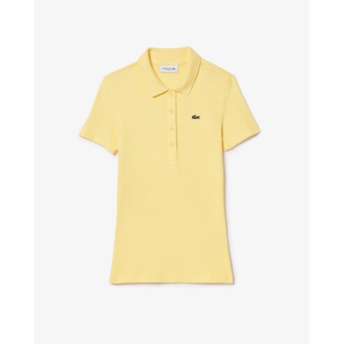 라코스테 (여성) 25SS 립조직 슬림핏 폴로셔츠 DF5377-55G 107 (옐로우)