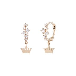 Petit Stelleta Tiara 14K 귀걸이 (JJT1EQ1BF109R4000)