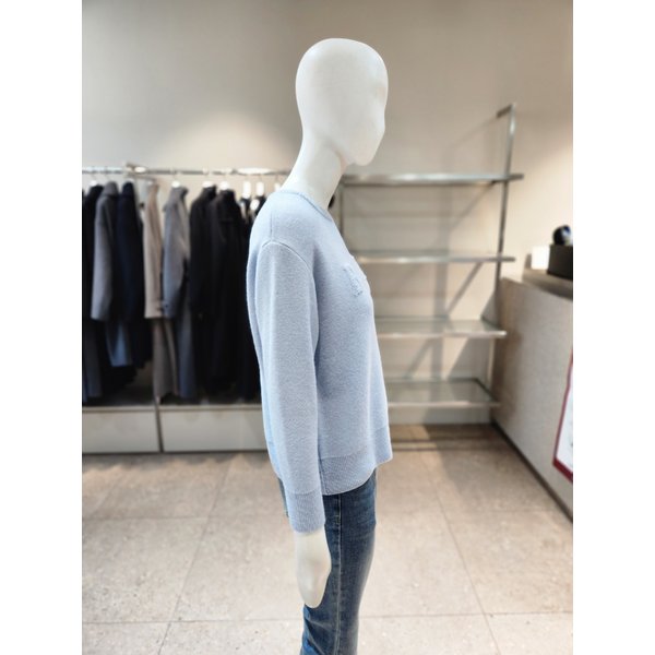 [여주점] [나이스클랍] 부클 포인트 라운드넥 니트 풀오버 A254PWKA33