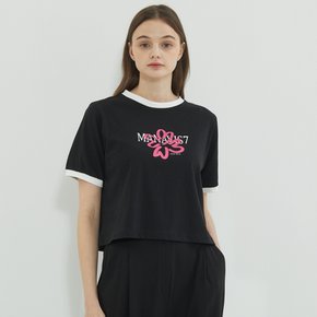 Clover Coloring Line Tshirt Black