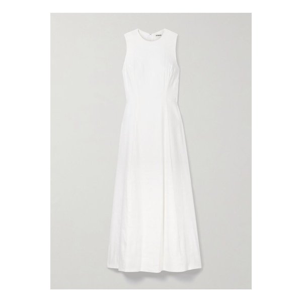 스타우드 마틴 리넨 혼방 맥시 드레스 화이트 46376663162859616