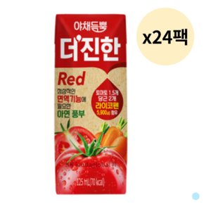 야채듬뿍 더진한 레드 아침대용 건강 주스 125ml 24팩