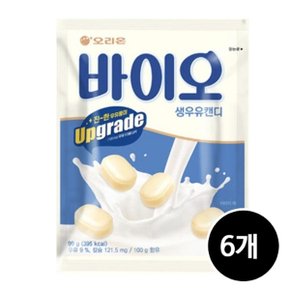 바이오 생우유 캔디, 99g, 6개