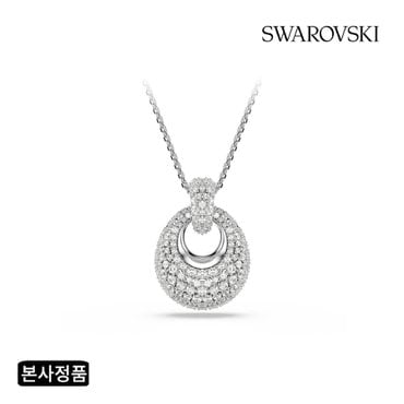 스와로브스키 [본사정품/쇼핑백증정] Sublima 로듐 롱 목걸이 5735223