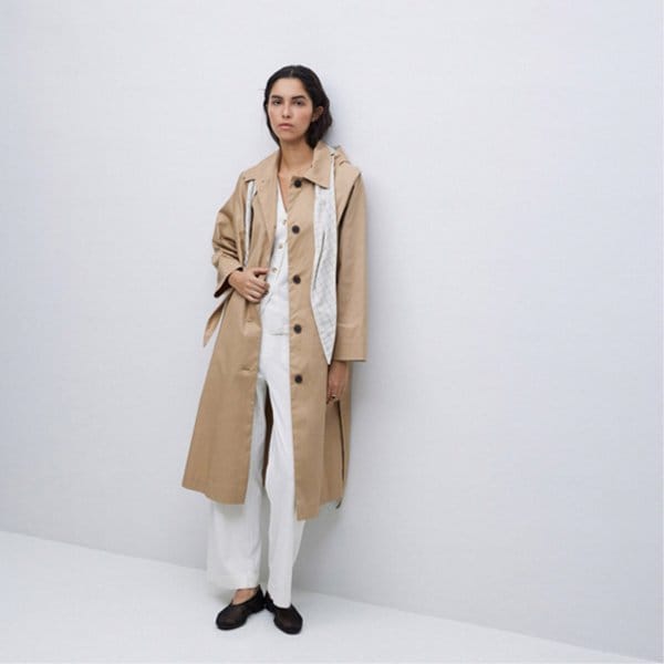 Water Repellent Trench Raincoat SAND