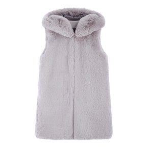 FAUX FUR CUPID HOODED VEST (LVT002KRFKF)