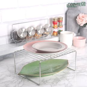 스텐 정리 수납랙(소) 24.5x10cm 싱크대 정리대 주방선반