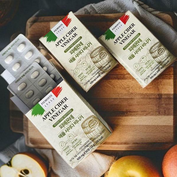 피에몬테 이탈리아 애사비 정 98 고함량 애플사이다비니거 알약 캡슐 30캡슐, 2개