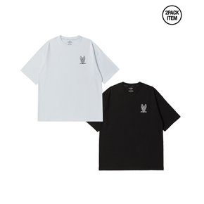 공용) 2PACK 베이직 반팔 티셔츠 LW255TS901