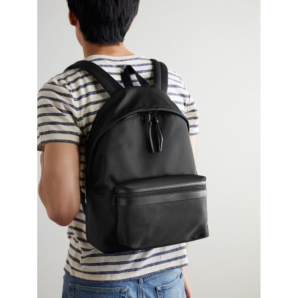 시티 가죽 트리밍 백팩 46376663162979515