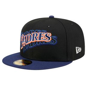 [해외] 1109129 뉴에라 모자 MLB [샌디에이고 파드리스] Shadow Stitch 59FIFTY Fitted Hat - Bl