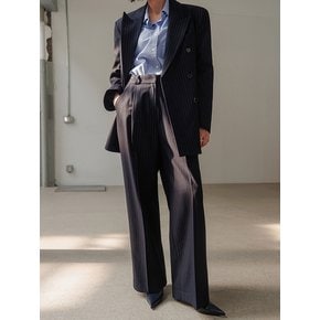 핀ST 와이드 더블브레스트 와이드 트라우저 셋업(그레이)