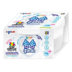 edukids 종이나라 솜솜클레이 천사점토 70g 컬러매직 10g