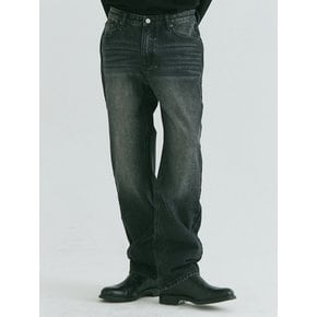 CAT BRUSH SEMI WIDE WARM DENIM [BLACK]