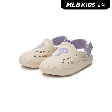 MLB키즈 (공식)24SS 청키 바운서 클로그 샌들 PHI (Ivory)