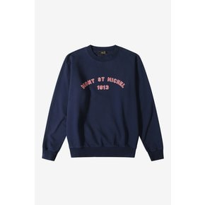 TISNO - PRINTED SWEATSHIRT_NAVY_LRTA0TS98U (남여공용)