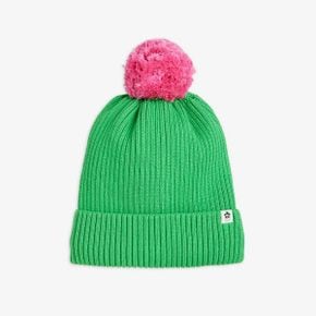 Knit 비니 모자 with Pompom Green 7579302 62301102