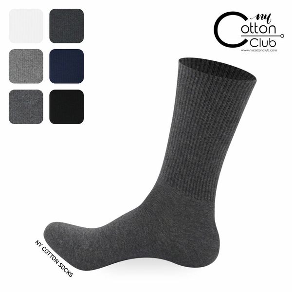 남성 장목 크루 삭스 골지 3013 양말 5족