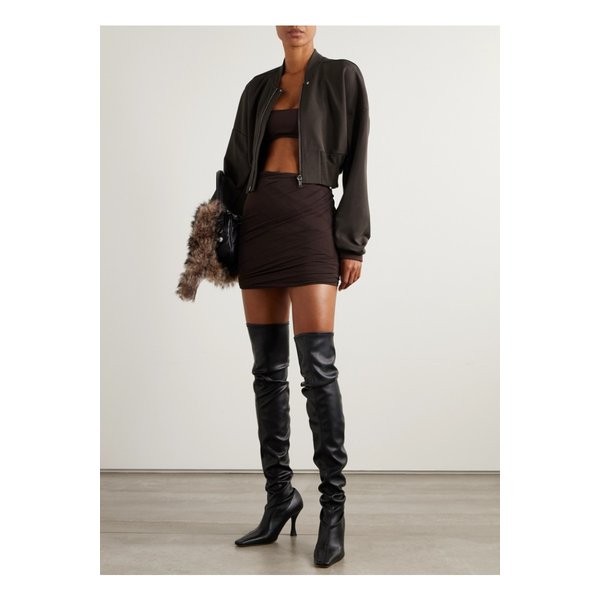 스트레치 저지 보머 재킷 브라운 46376663162945174