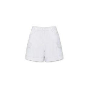 Women Multi Pocket Shorts_WWPNM24226WHX