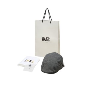 DBHE3F005G2[DAKS HAT]닥스 그레이 체크 라인배색 헌팅캡