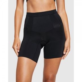 4169643 Spanx Oncore High-Waisted Mid-Thigh Shorts - Very Black