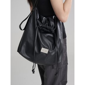 LEATHER CITY CROSS BAG [BLACK]