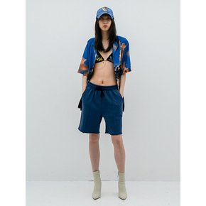 Drawstring-Waist Cotton-Jersey Shorts[Navy(UNISEX)]_UTP-SP07