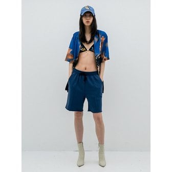 언티지 Drawstring-Waist Cotton-Jersey Shorts[Navy(UNISEX)]_UTP-SP07