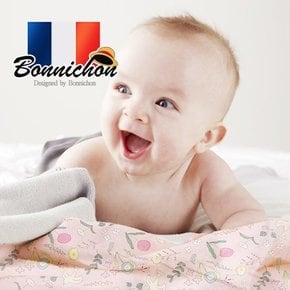 프랑스 보니숑 무형광 아기담요 타이블랭킷 끈이있는 라지사이즈 신생아 출산 준비물 아기 용품 낮잠이불 유모차 카시트