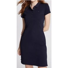 여성 슬림핏 Polo 반팔드레스 Navy