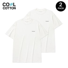 쿨 코튼 2-PACK 티셔츠 화이트 CO2502STE1WH